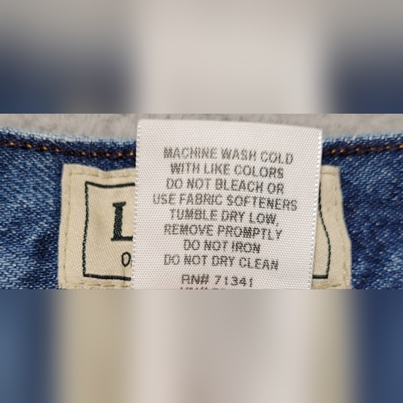 L.L. Bean Original Fit Relaxed Flannel Lined Jeans Size 16 - Picture 6 of 11